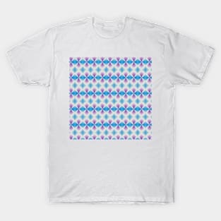 Blue and purple abstract pattern background T-Shirt